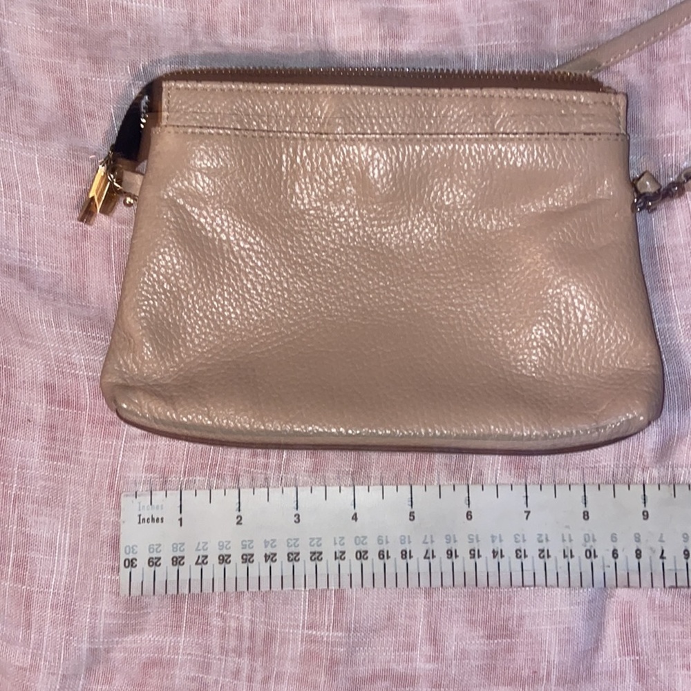 A Bellucci Italian Leather Shoulder Bag-Blush/Pale Pink - Picture 8 of 9
